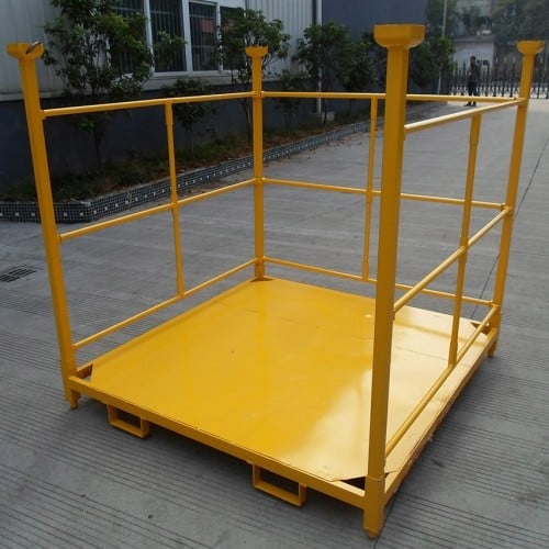 Warehouse industrial collapsible stacking storage steel pallet rack