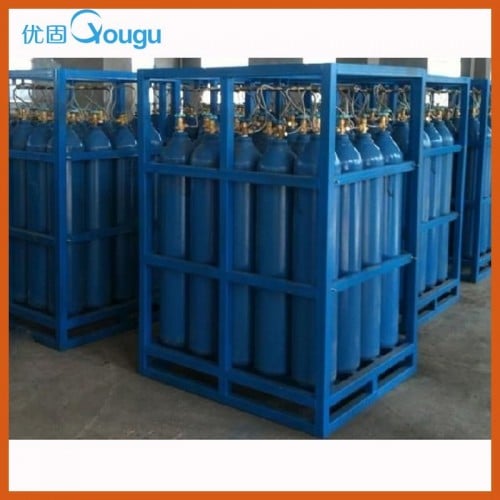 Oxygen cylinder gas cage