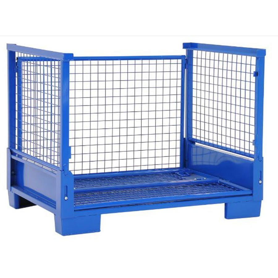 Powder coating heavy duty folding metal storage container Professional Manufacture Metal