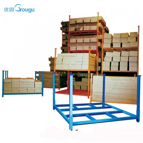 Storage warehouse folding heavy duty stacking rack