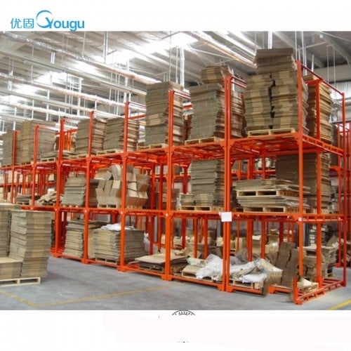 Storage warehouse folding heavy duty stacking rack