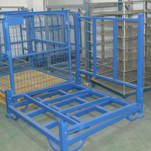 Storage warehouse folding heavy duty stacking rack