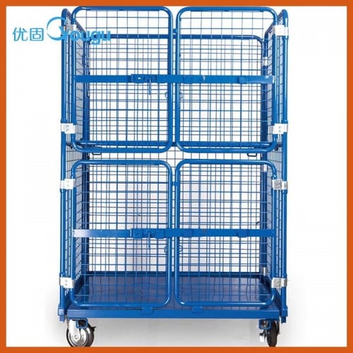 Laundry cage trolley clothes storage box