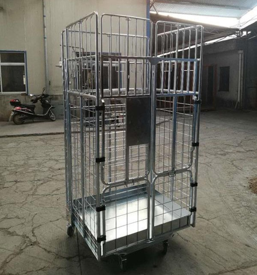 warehouse cage trolley box trolley picking trolley – Professional ...