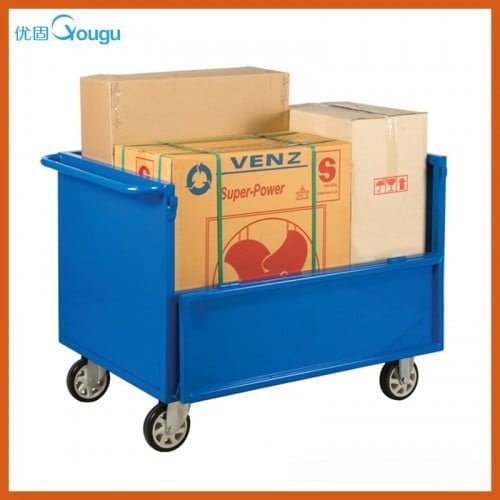 Rubbish box bins heavy duty metal box cage trolley