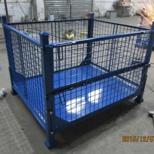 Folding Storage Container sheet meta floor cage