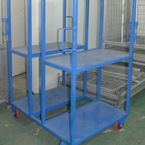 Foldable Industrial Rolling Warehouse Logistics Trolley