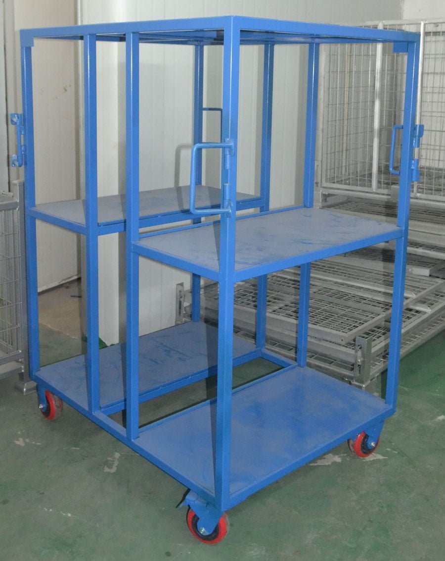 Foldable Industrial Rolling Warehouse Logistics Trolley – Professional ...