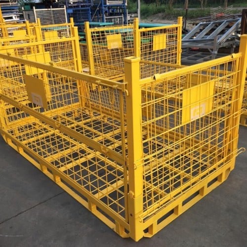 Wire Mesh Container Pallet Cages For Cargo and Storage