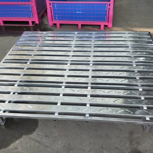 logistic steel pallet for warehouse metal storage pallets