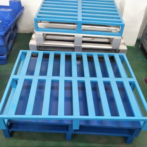 logistic steel pallet for warehouse metal storage pallets