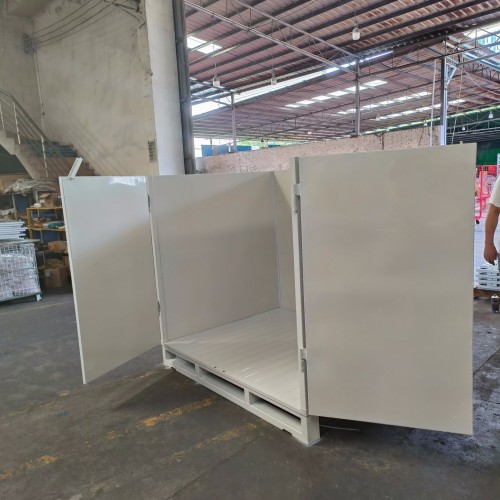 Hot dip galvanized metal storage cabinet