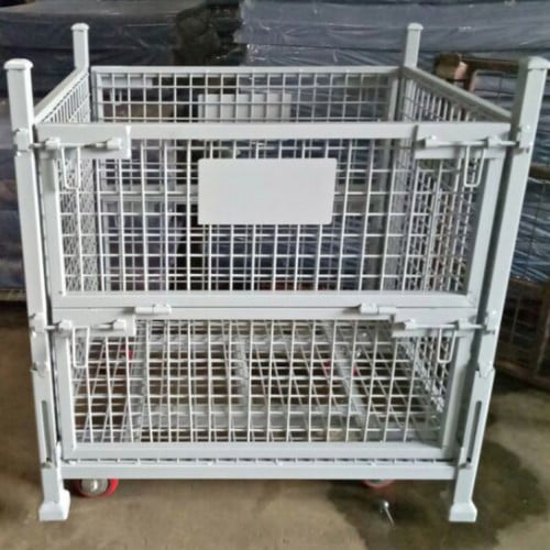 Folding Storage Container sheet meta floor cage