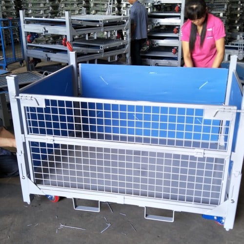 Folding Storage Container sheet meta floor cage