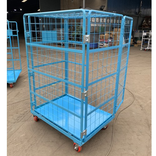 warehouse cage trolley box trolley picking trolley