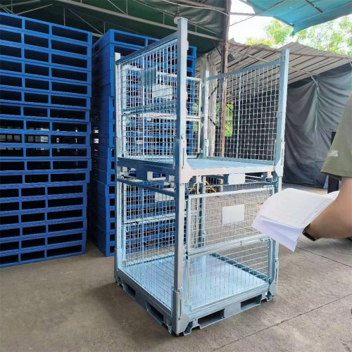 galvanized heavy duty folding metal storage container to Australia
