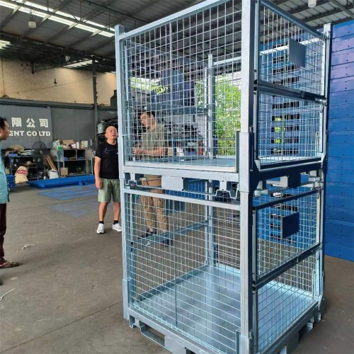 galvanized heavy duty folding metal storage container to Australia