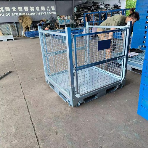 galvanized heavy duty folding metal storage container to Australia
