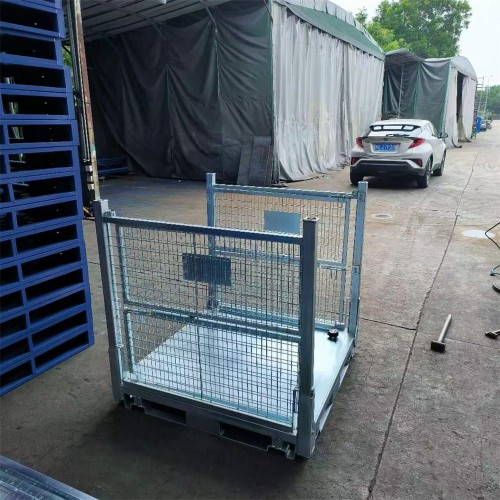 galvanized heavy duty folding metal storage container to Australia