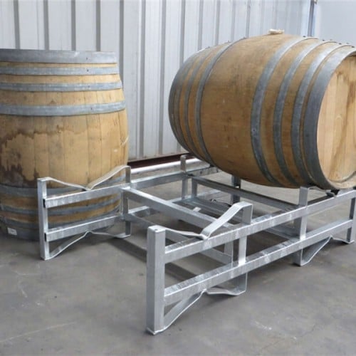 Steel wine barrel rack stacking rack