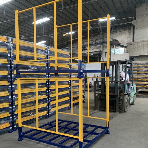 Customized industrial metal shelving system mobile stackable rollding pallet racking