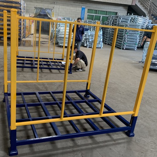 Customized industrial metal shelving system mobile stackable rollding pallet racking