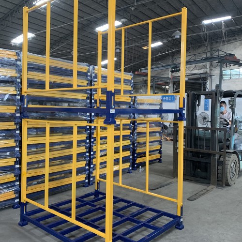 Customized industrial metal shelving system mobile stackable rollding pallet racking