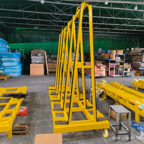 Extra Heavy-Duty Foldable Slate Cart with Flat-Pack Design | 5000LBS Capacity | Industrial-Grade Stone Transportation Trolley