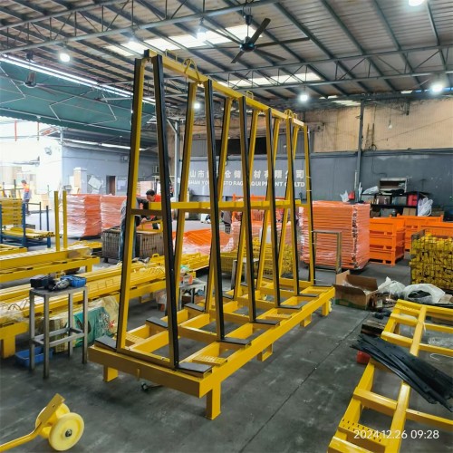 Extra Heavy-Duty Foldable Slate Cart with Flat-Pack Design | 5000LBS Capacity | Industrial-Grade Stone Transportation Trolley