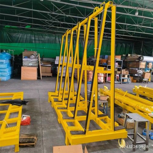 Extra Heavy-Duty Foldable Slate Cart with Flat-Pack Design | 5000LBS Capacity | Industrial-Grade Stone Transportation Trolley