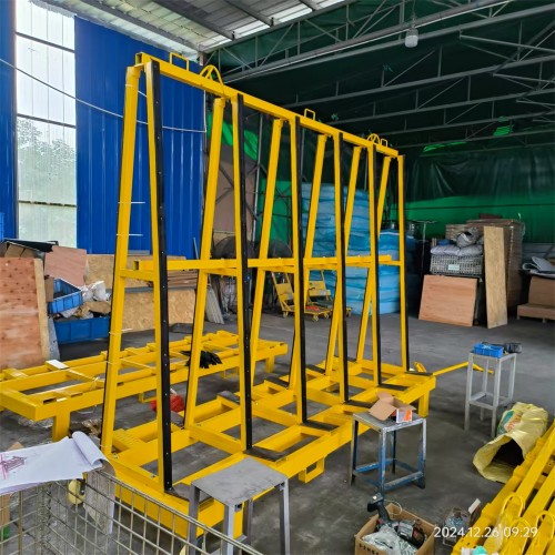 Extra Heavy-Duty Foldable Slate Cart with Flat-Pack Design | 5000LBS Capacity | Industrial-Grade Stone Transportation Trolley