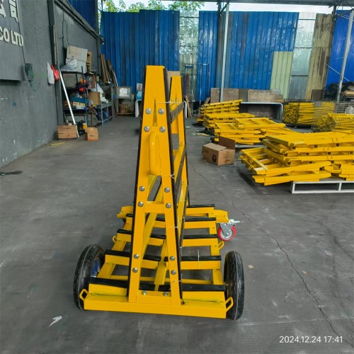 Extra Heavy-Duty Foldable Slate Cart with Flat-Pack Design | 5000LBS Capacity | Industrial-Grade Stone Transportation Trolley