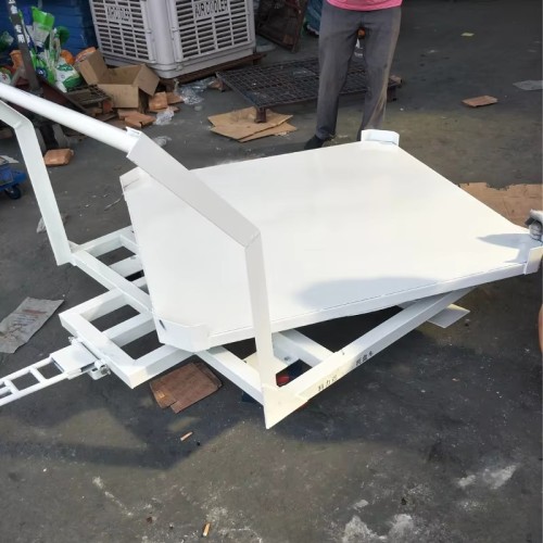 Folding Hand Truck Steel Transport Cart with Four-Wheel for Moving 150kg-300kg Cargo in Warehouse Plastic Material