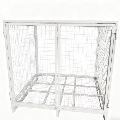 Heavy Duty Oxygen Cylinder Storage Cage Lockable Galvanized Steel