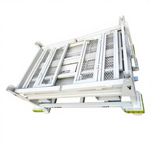 Heavy Duty Collapsible Wire Mesh Trolley – Rolling Storage Bin for Material Handling