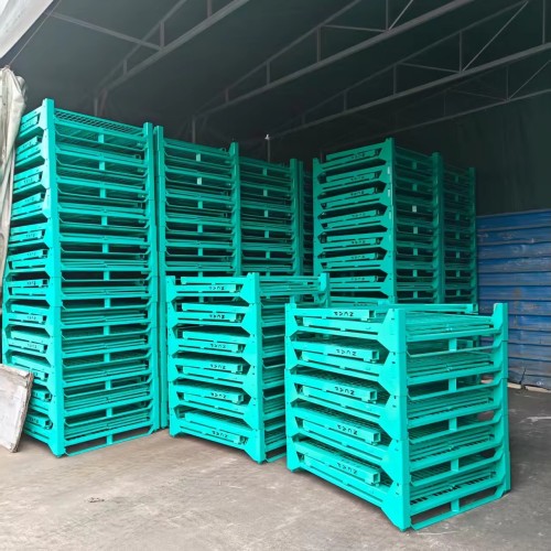 Heavy-Duty Stackable Metal Storage Cages 1000kg Load for Manufacturing Logistics Parts Storage Racks