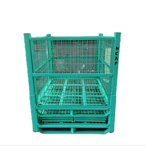 Heavy-Duty Stackable Metal Storage Cages 1000kg Load for Manufacturing Logistics Parts Storage Racks