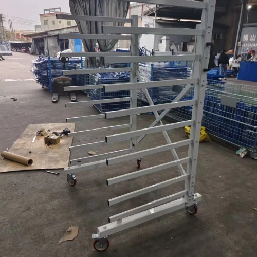 YOUGU Q235 Steel Foldable Mobile Stackable Storage Rack with Powder Coating 500kg-1000kg Capacity