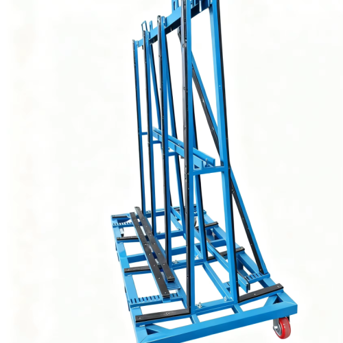 Mobile Glass & Panel Transport Rack – Heavy Duty A-Frame Trolley for Building Materials
