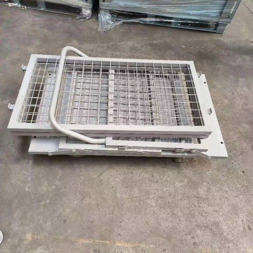 Heavy Duty Foldable Wire Mesh Storage Container Trolley 1000kg Load Capacity Four-Wheel Lockable Casters-Industrial Use