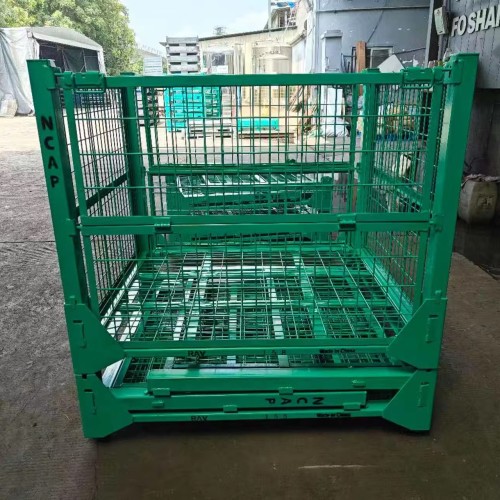 Heavy-Duty Stackable Metal Storage Cages 1000kg Load for Manufacturing Logistics Parts Storage Racks